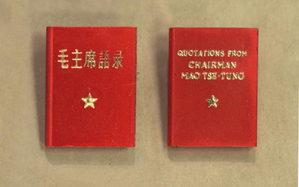 Mao's 'Little Red Book' containing quotations from his writings and speeches