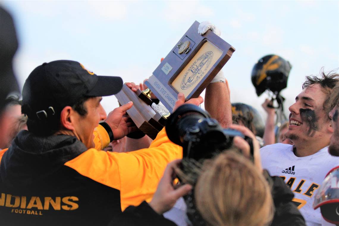 Andale coach Dylan Schmidt had led his program to a 57-game winning streak, which was longest in the nation before Friday’s loss to Cheney.