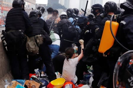 Protest to demand authorities scrap a proposed extradition bill with China, in Hong Kong