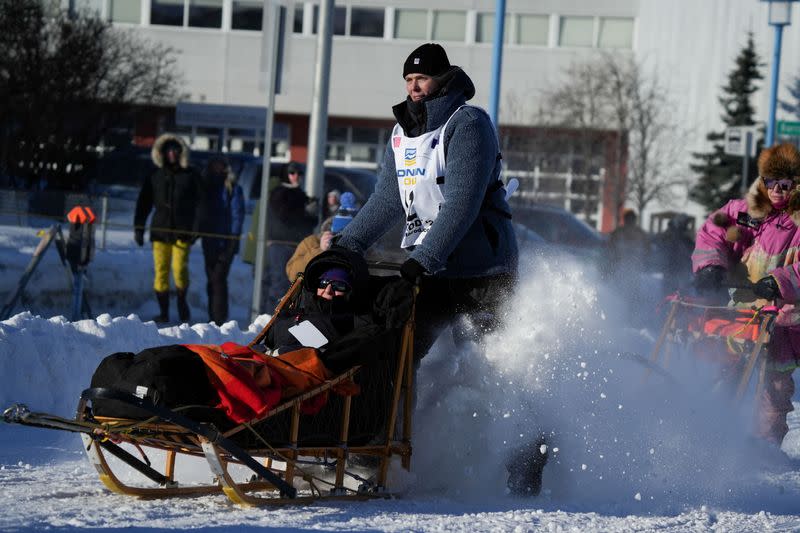 Ceremonial start of the 52nd Iditarod Trail Sled Dog Race in Anchorage