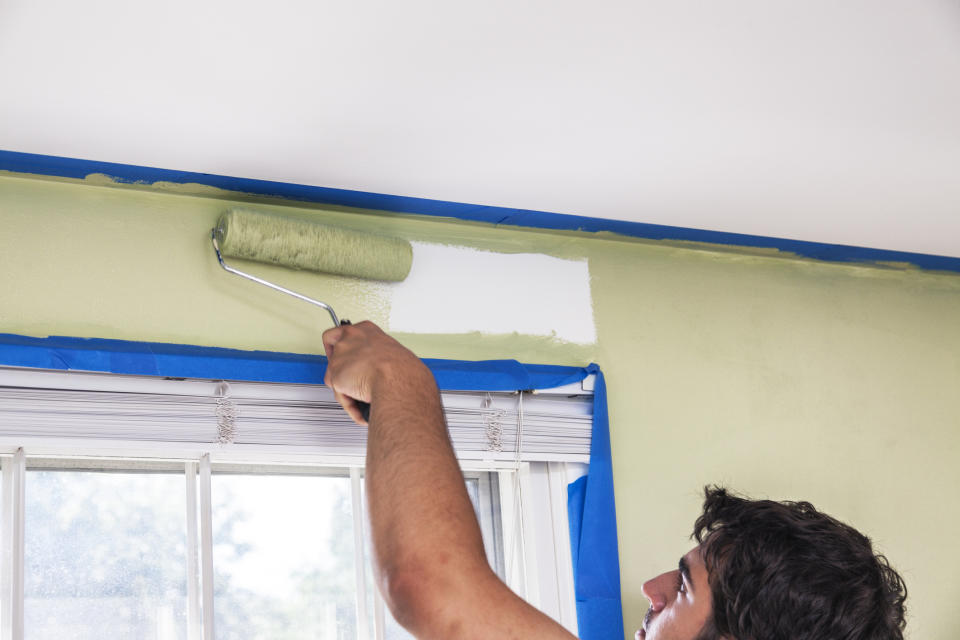 Using Frog tape to create strong paint lines was a DIY success, according to the test. (Getty Images)