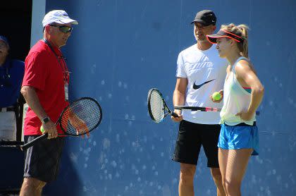 The fate of coach Cyril Saulnier, who went on the road with Bouchard when Saviano wasn't there, is up in the air. (Stephanie Myles/opencourt.ca)