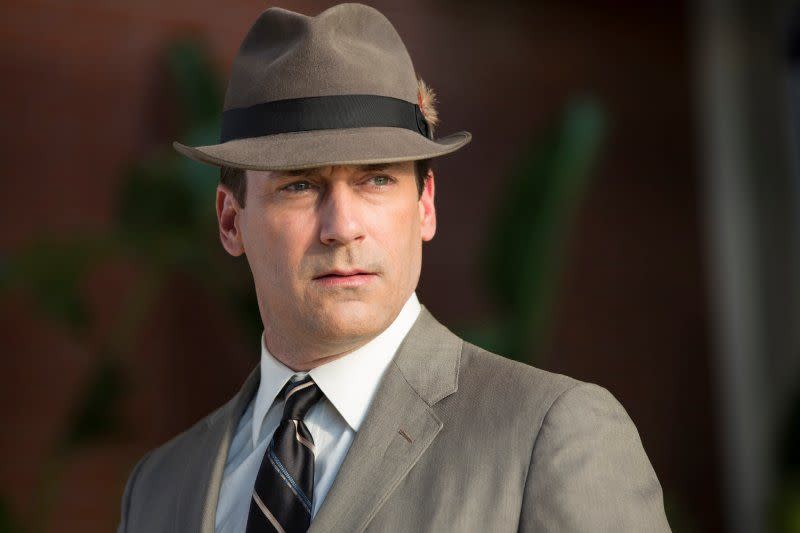 <p><em>Mad Men</em> is the tale of Mr. Draper — front and center. Born Dick Whitman, the offspring of an abusive father and prostitute, he later assumed the identity of Donald Draper, a man he was posted alone with at an isolated military base. Putting aside flaws and mistakes Don has made, one thing stayed true throughout the show — the man knows how to win over a client. His talent for coming up with the next big idea, a compelling presentation, catchy slogan or an alluring ad was undeniable. Even at his low points, like in the series finale where Don is trying to find enlightenment at a retreat, <em>Mad Men</em> cuts to the iconic Coca-Cola <a href="https://www.youtube.com/watch?v=1VM2eLhvsSM" rel="nofollow noopener" target="_blank" data-ylk="slk:“Hilltop”;elm:context_link;itc:0;sec:content-canvas" class="link ">“Hilltop”</a> ad from 1971. </p>
