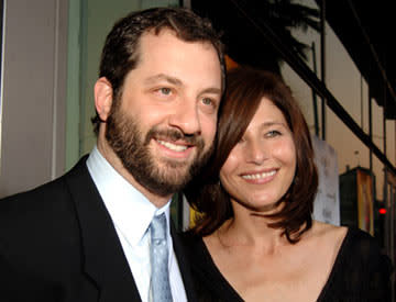 Director Judd Apatow and Catherine Keener at the Hollywood premiere of Universal Pictures' The 40-Year-Old Virgin