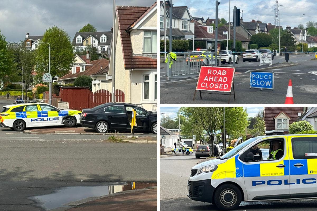 Cops injured in Paisley incident 'involving crash and chainsaw' <i>(Image: Newsquest)</i>