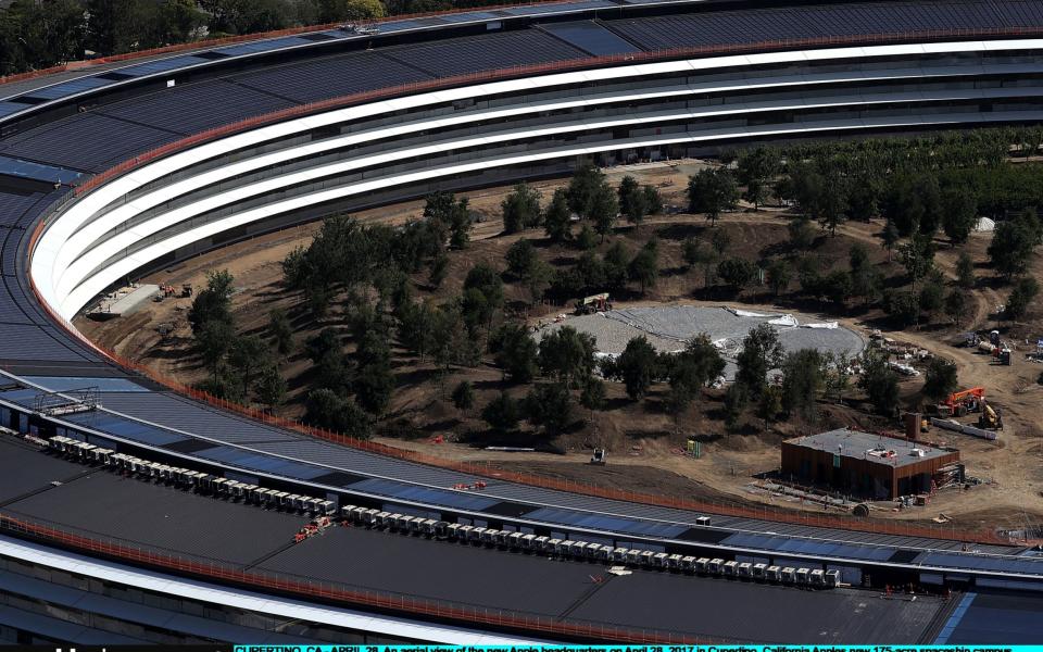 Apple's new Cupertino HQ, near completion - Credit: Justin Sullivan/Getty Images North America