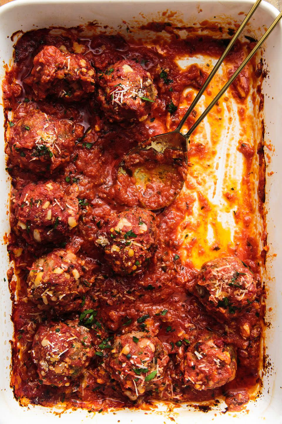 Cheesy Baked Meatballs