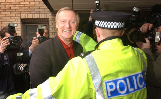 Chris Tarrant in court