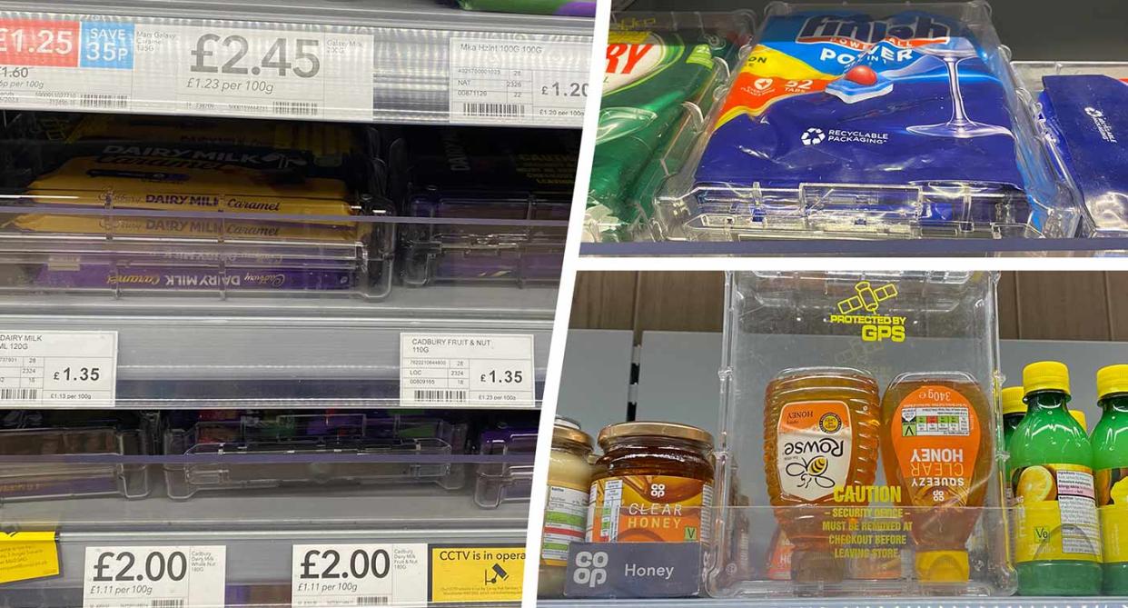 A Co-op store has had to put a number of products behind lock and key. (SWNS)