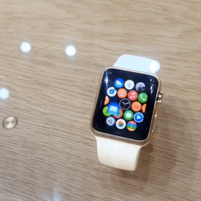 GIF of Apple Watch Home screen