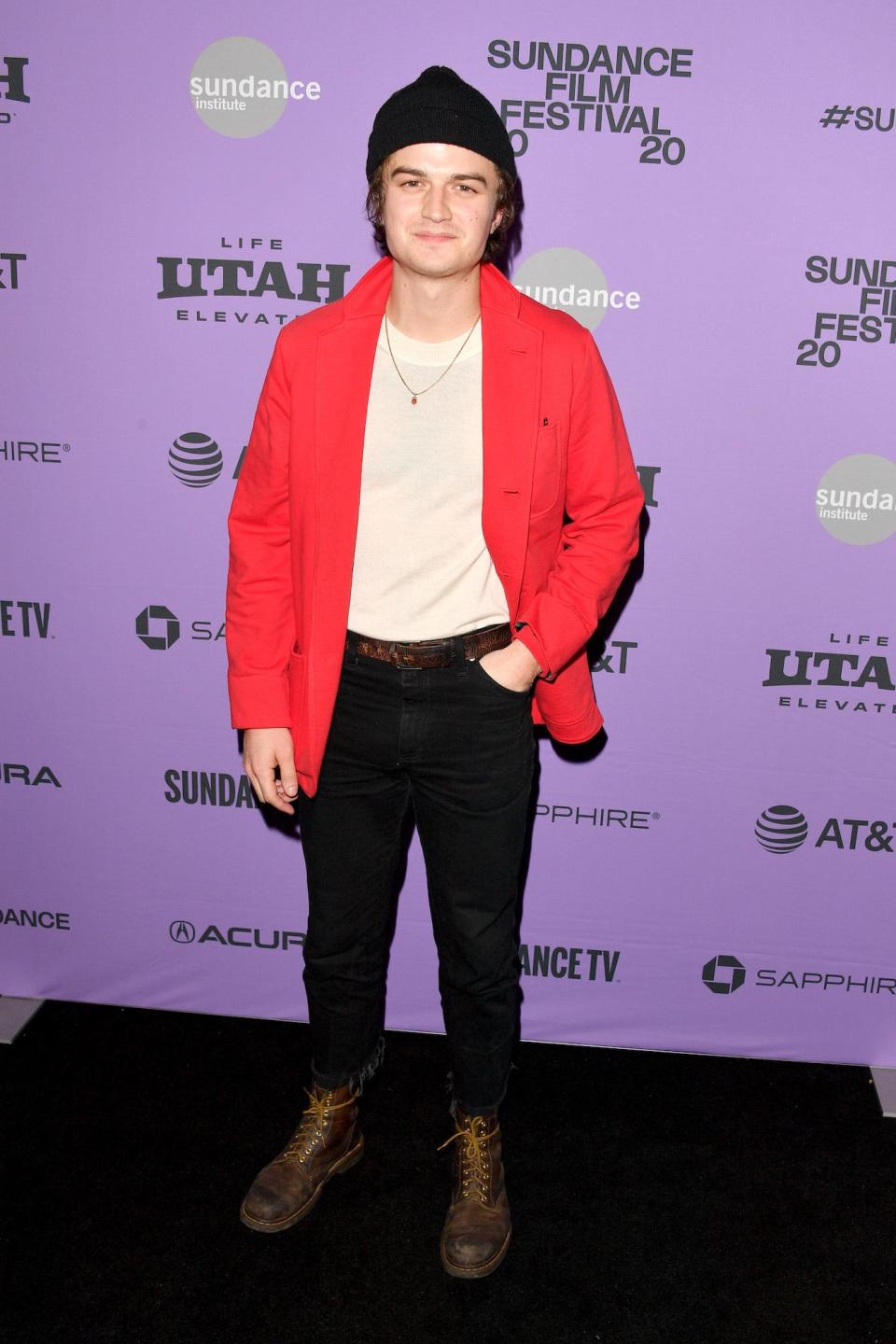 Joe Keery at the  Sundance Film Festival in Utah on January 24, 2020.