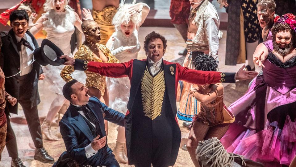 Hugh Jackman takes centre stage in 'The Greatest Showman' (credit: 20th Century Fox)