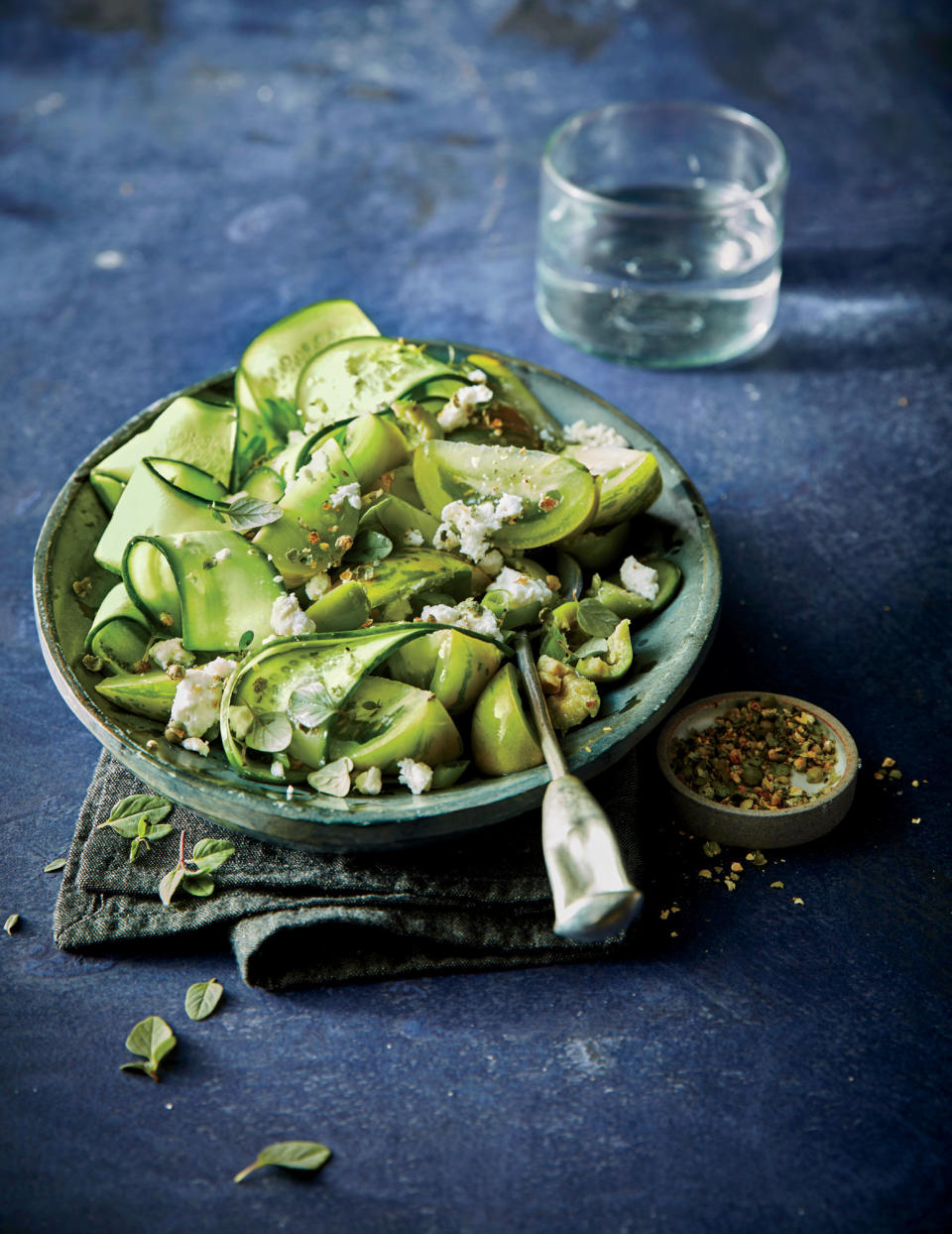 Shaved Cucumber Greek Salad