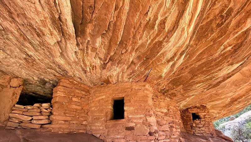 The House on Fire ruins are pictured in the Shash Jaa Unit of Bears Ears National Monument in San Juan County on April 9, 2021.