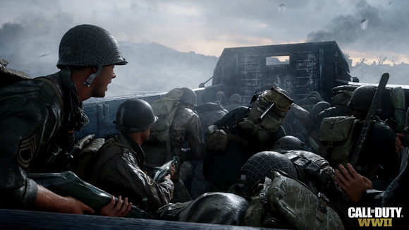 A screenshot of Activision Blizzard's Call of Duty: WWII game