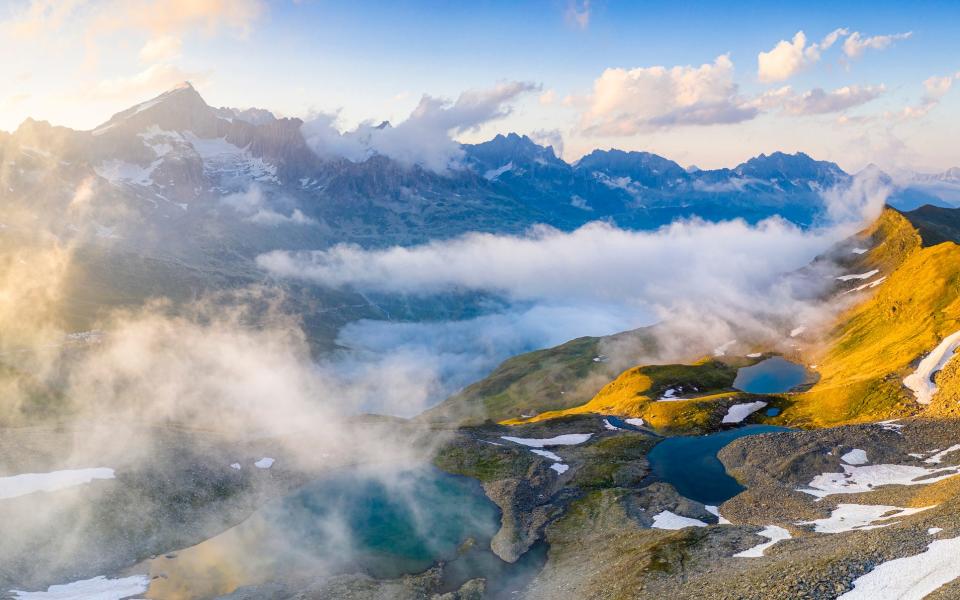 Swiss Alpine landscapes near the pass - Getty