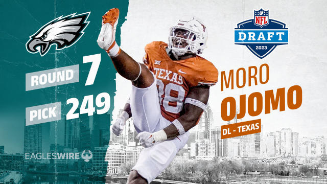 Philadelphia Eagles select Texas DL Moro Ojomo in seventh round of