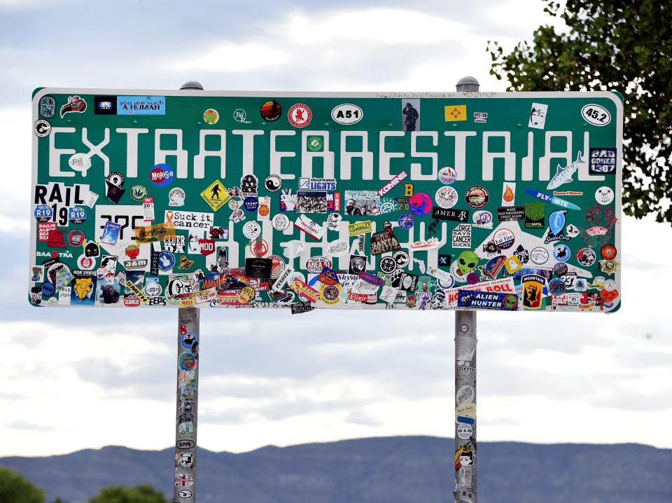 Extraterrestrial highway sign