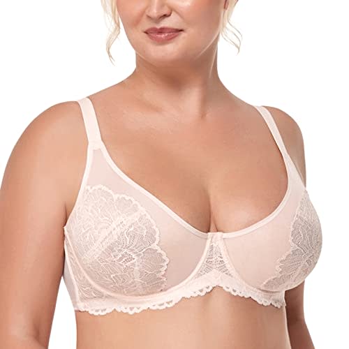 HSIA Heroine Lace Bra and Panty: Best Full Figure Minimizer Bra