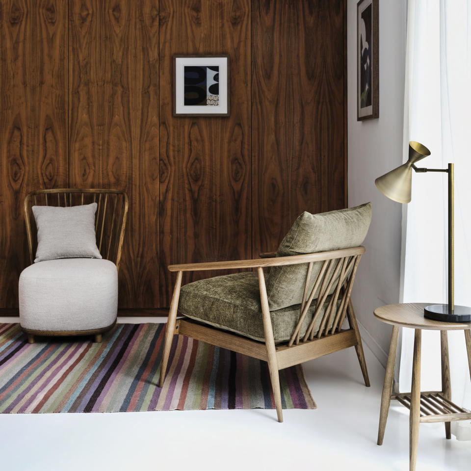 John Lewis ercol collection shown in living room set up.