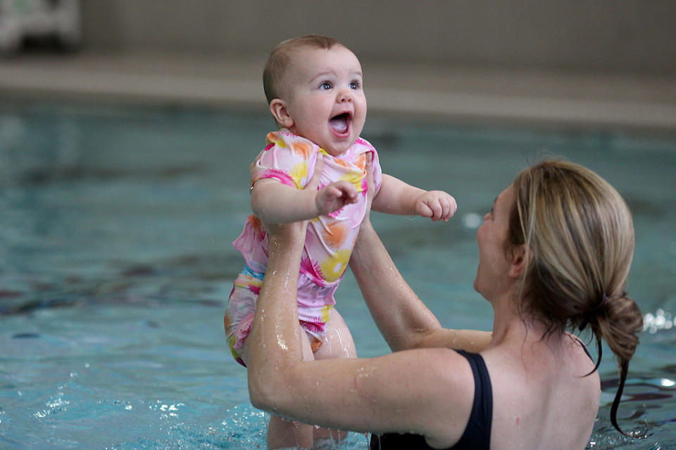 The technique is different to typical swimming lessons. (Getty Images)