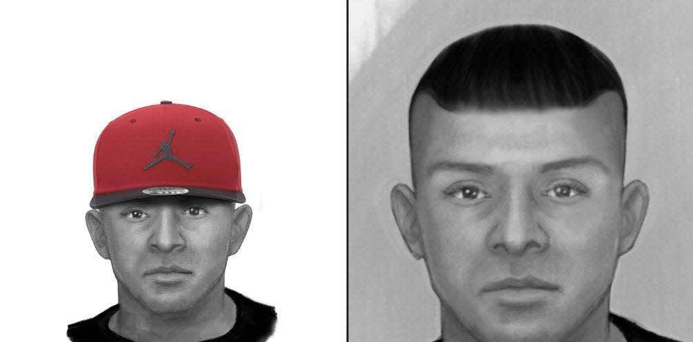 A finalized police sketch of the man suspected of killing 37-year-old Rachel Morin the night of Aug. 5, 2023.