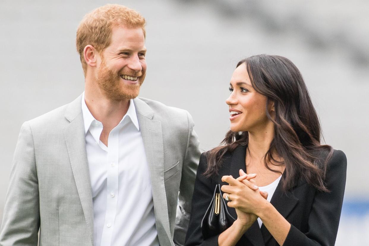 Prince Harry, Duke of Sussex and Meghan, Duchess of Sussex visit Croke Park