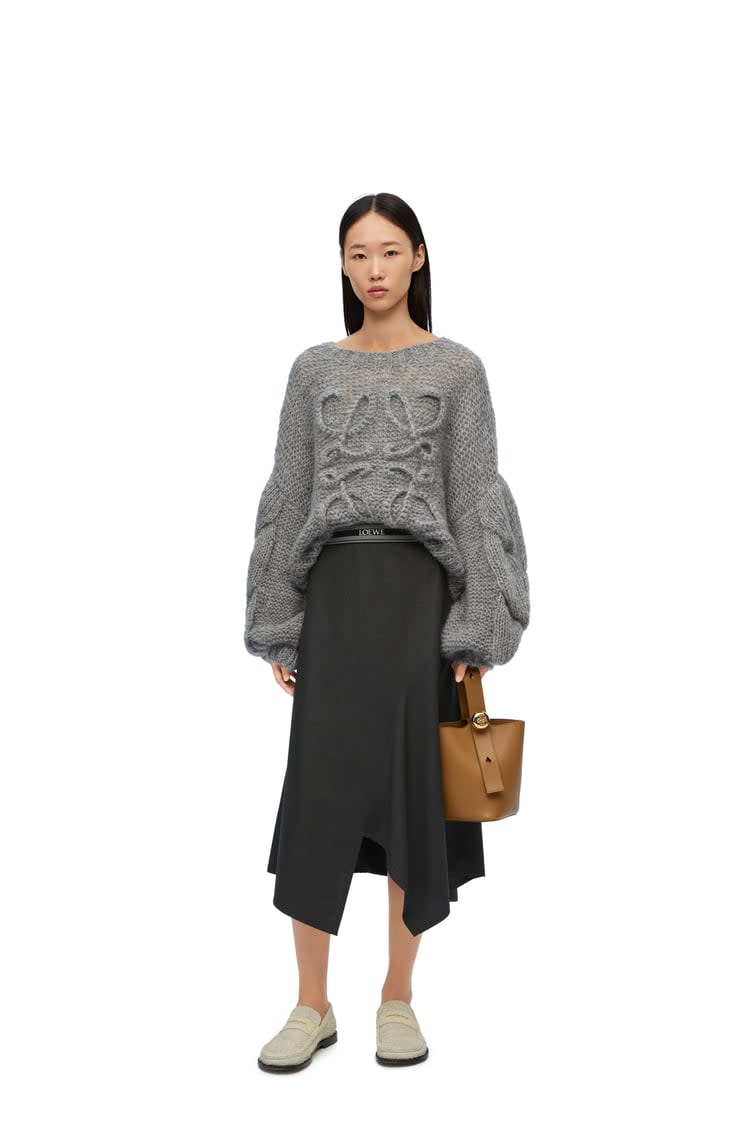 <p><a href="https://go.redirectingat.com?id=74968X1596630&url=https%3A%2F%2Fwww.loewe.com%2Fusa%2Fen%2Fwomen%2Fwomenswear%2Fknitwear%2Fanagram-sweater-in-mohair%2FS359Y14KBO-1440.html%3Fcgid%3Dw_knitwear%26p%3D22&sref=https%3A%2F%2Fwww.harpersbazaar.com%2Ffashion%2Ftrends%2Fg46318987%2Fbest-designer-sweaters-for-women%2F" rel="nofollow noopener" target="_blank" data-ylk="slk:Shop Now;elm:context_link;itc:0;sec:content-canvas" class="link ">Shop Now</a></p><p>Anagram Sweater</p><p>loewe.com</p><p>$1150.00</p><span class="copyright">Loewe</span>