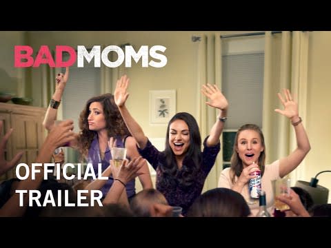 <p>In this 2016 comedy, overworked, overtired, and overstressed moms decide they've had enough, and go wild. Mila Kunis stars as Amy who rallies her like-minded mom friends as they set out to experience newfound fun and freedom.</p><p><a class="link " href="https://go.redirectingat.com?id=74968X1596630&url=https%3A%2F%2Ftv.apple.com%2Fus%2Fmovie%2Fbad-moms%2Fumc.cmc.577lmv8bmz4owi2udsf7unz7n&sref=https%3A%2F%2Fwww.goodhousekeeping.com%2Fholidays%2Fvalentines-day-ideas%2Fg38927740%2Fbest-galentines-day-movies%2F" rel="nofollow noopener" target="_blank" data-ylk="slk:STREAM NOW;elm:context_link;itc:0;sec:content-canvas">STREAM NOW</a></p><p><a href="https://www.youtube.com/watch?v=iKCw-kqo3cs" rel="nofollow noopener" target="_blank" data-ylk="slk:See the original post on Youtube;elm:context_link;itc:0;sec:content-canvas" class="link ">See the original post on Youtube</a></p>