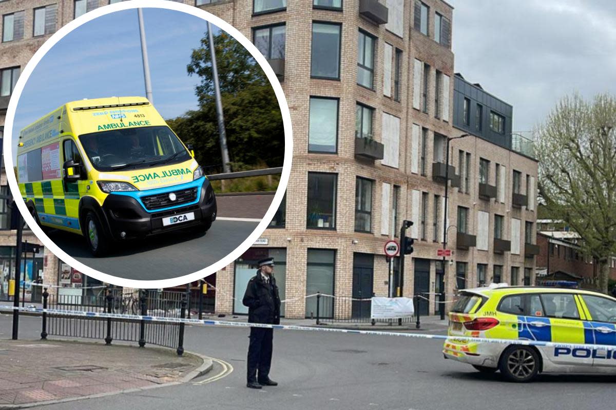 Crime scene after Bermondsey stabbing <i>(Image: @CrimeLdn on X/PA)</i>