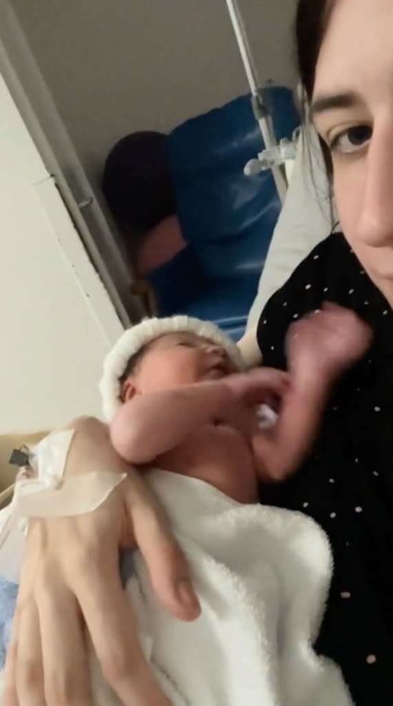 “My instant reaction was that somebody had stolen my baby,” the mom recalled. “I was absolutely terrified after four years of infertility. I thought I’d lost my baby after giving birth to her.” Caters News Agency