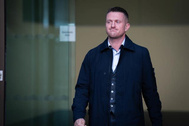 Tommy Robinson, whose real name is Stephen Yaxley Lennon