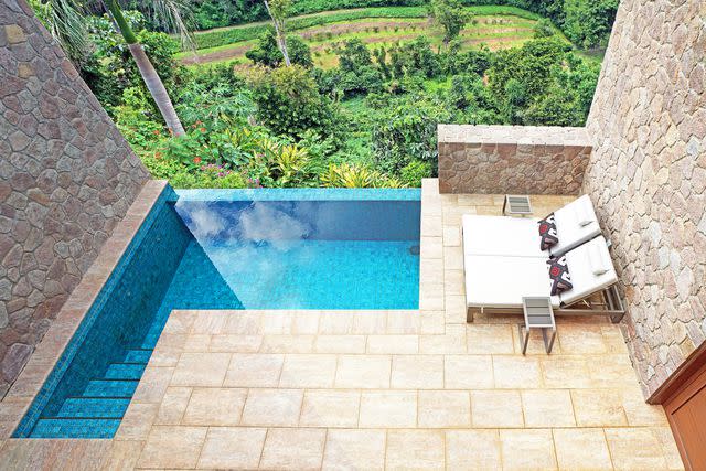 <p>Courtesy of Coulibri Ridge</p> The villa pool at Coulibri Ridge in Dominica