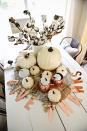 <p>When arranging a unique centerpiece, start by having a color palette in mind. This one incorporates several shades of white, brown, and rose gold for a pretty take on fall hues. </p><p><strong>Get the tutorial at <a rel="nofollow noopener" href="http://www.lizmarieblog.com/2015/09/neutral-copper-fall-centerpiece/" target="_blank" data-ylk="slk:Liz Marie Blog;elm:context_link;itc:0;sec:content-canvas" class="link ">Liz Marie Blog</a>. </strong></p>