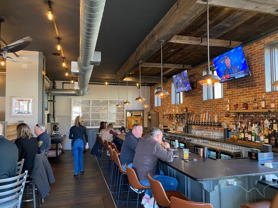 Union Straw restaurant in Taunton, seen here on Friday, Jan. 12, 2024, features a rustic-meets-urban contemporary atmosphere.