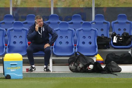 Britain Football Soccer - England Training - St George's Park - 3/9/16 England manager Sam Allardyce during training Action Images via Reuters / Lee Smith