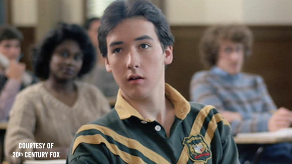 John Cusack, pictured here wearing an Australian rugby league jersey the movie 'The Sure Thing'.