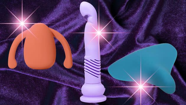 A wearable clitoral vibe, a mountable thrusting dildo and the hump-able Enby 2. 