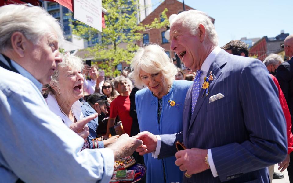 Prince Charles delighted stallholders with a comment about maple syrup - that it's 'good for you' - Jacob King 