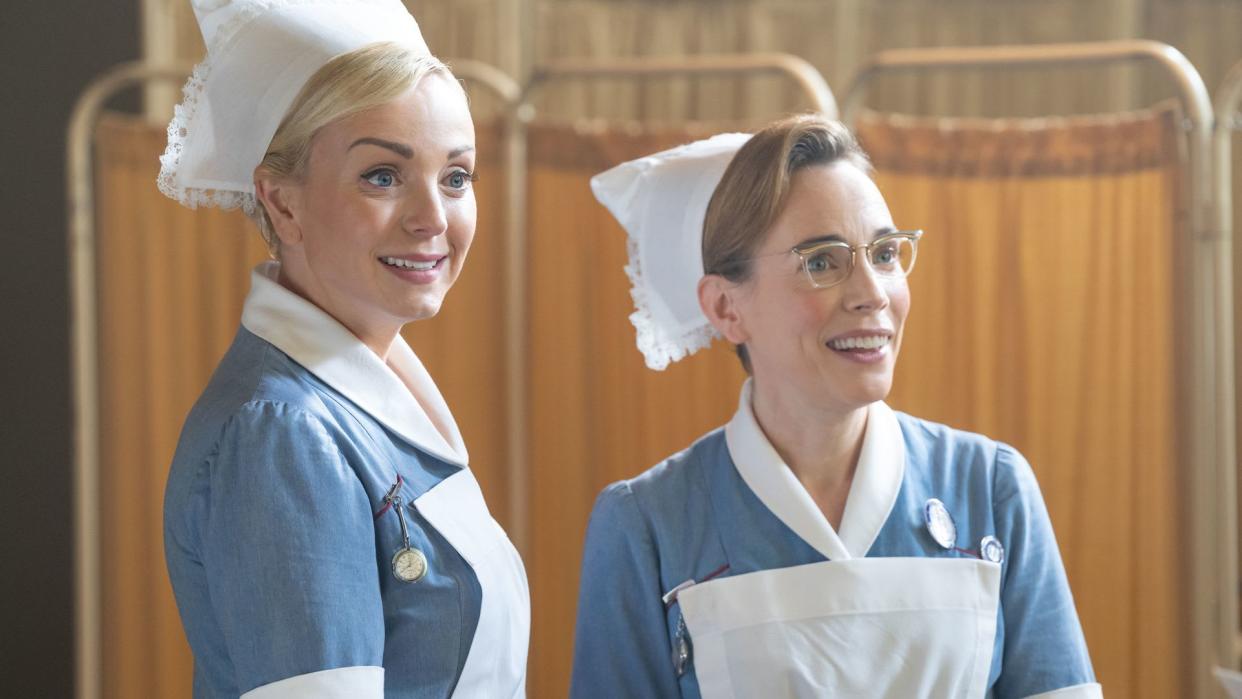 Helen George and Laura Main in Call the Midwife