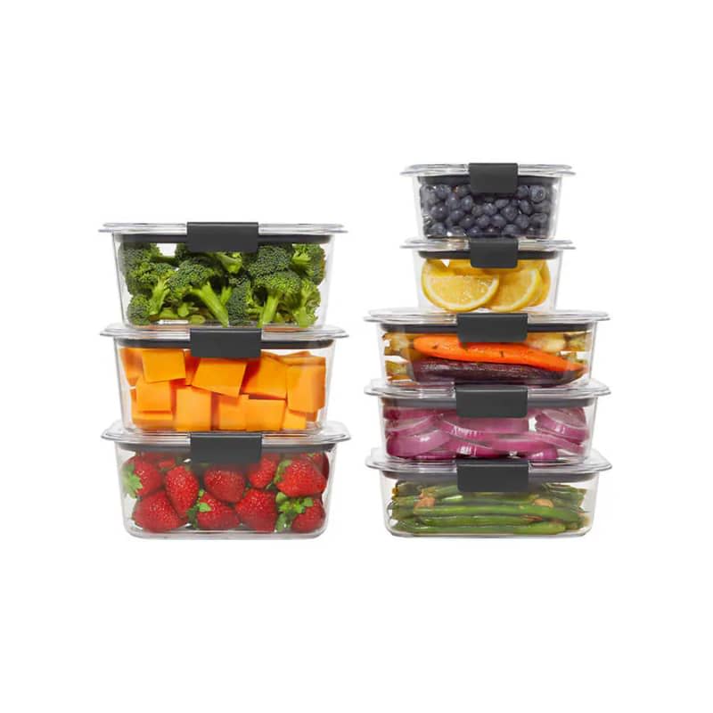 Rubbermaid Brilliance Plastic Food Storage Containers (Set of 16)