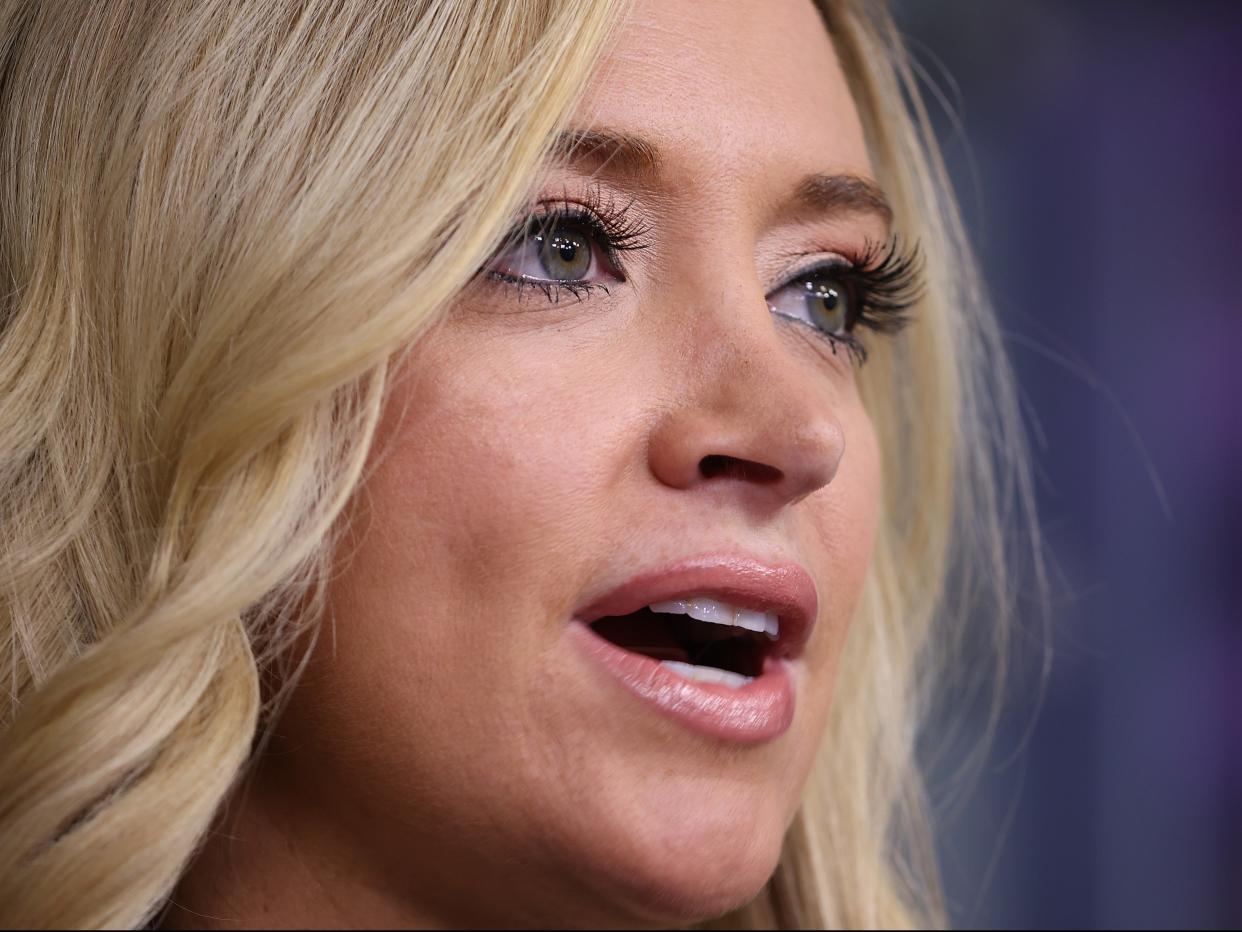 It was reported that White House press secretary Kayleigh McEnany tested positive for the coronavirus 5 October, 2020 (Getty Images)