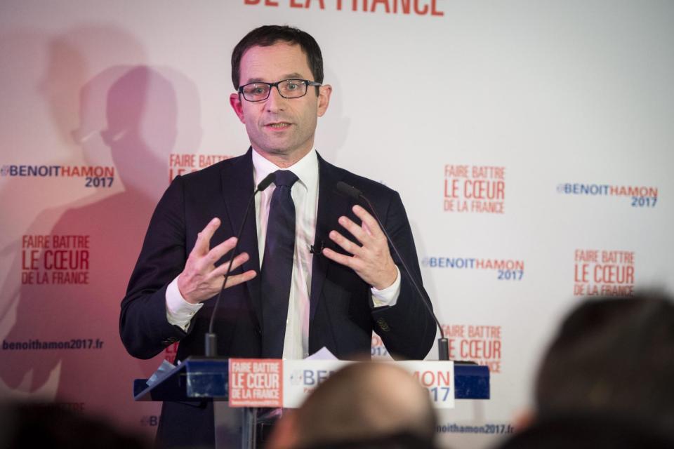 Left-winger: Benoit Hamon: EPA