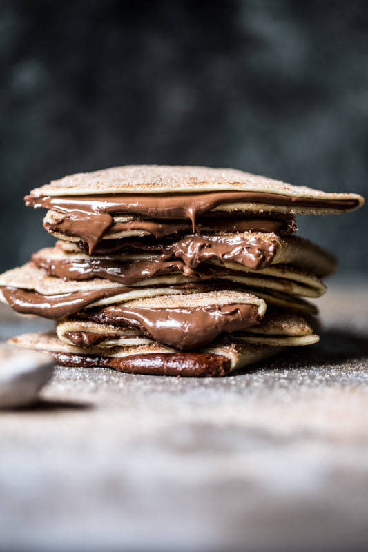 <p>Half Baked Harvest</p><p>You know any quesadilla that is stuffed with Nutella is going to be delicious.</p><p><strong>Get the recipe: <a href="https://www.halfbakedharvest.com/cinnamon-sugar-nutella-quesadilla/" rel="nofollow noopener" target="_blank" data-ylk="slk:Cinnamon Sugar Nutella Quesadilla;elm:context_link;itc:0;sec:content-canvas" class="link ">Cinnamon Sugar Nutella Quesadilla</a></strong></p><p><strong>Related: <a href="https://parade.com/844902/theresagreco/21-delicious-ways-to-eat-more-nutella/" rel="nofollow noopener" target="_blank" data-ylk="slk:21 Delicious Ways To Eat More Nutella;elm:context_link;itc:0;sec:content-canvas" class="link ">21 Delicious Ways To Eat More Nutella</a></strong></p>
