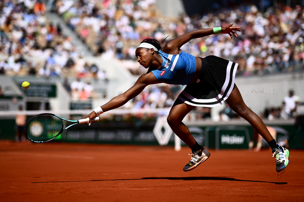 American tennis player Coco Gauff during the Italian open of tennis News  Photo - Getty Images