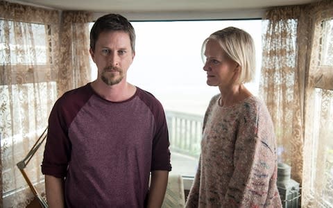 Lee Ingleby and Hermione Norris in ITV drama series, Innocent - Credit: Steffan Hill/ Television Stills