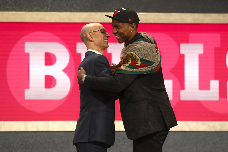 Wendell Carter Jr.’s mom said that the NCAA treats students athletes “like a piece of property,” and that’s one of the main reasons they supported his decision to declare for the NBA draft after just one season at Duke. (Getty Images)