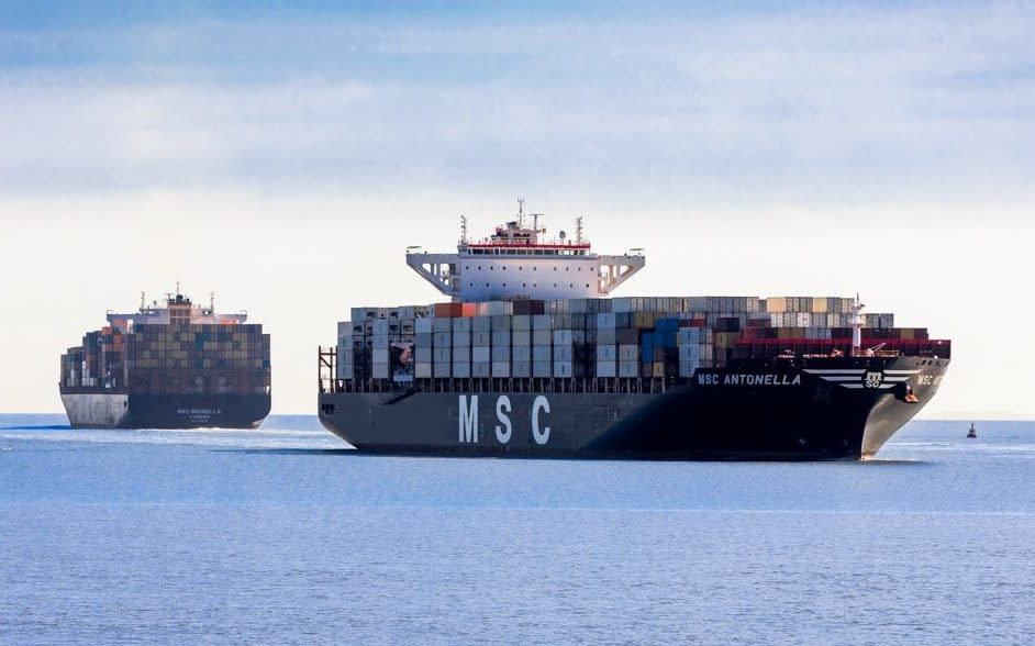 MSC container ships