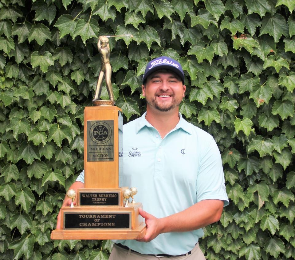 Brett White maintained a three-day lead and finished with a 12-under 204 for the week to earn the Tournament of Champions win at Boyne Mountain Wednesday.