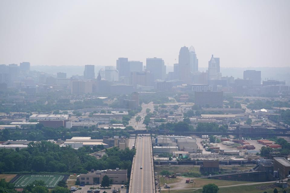 Greater Cincinnati will be under an air quality alert Wednesday due to ongoing Canada wildfires, the Southwest Ohio Air Quality Agency announced.